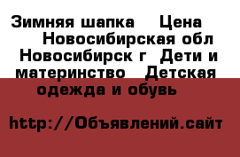 Зимняя шапка  › Цена ­ 500 - Новосибирская обл., Новосибирск г. Дети и материнство » Детская одежда и обувь   